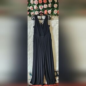 Torrid Studio Knit Surplice Tie Back Jumpsuit